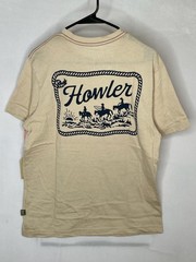Howler Bros Howler Posse Shirt Mens Medium Beige Graphic Tee NWT Sand Heather