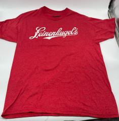 Leinenkugels Beer Classic Retro Logo Men’s Vintage Red Modern T-Shirt Size Large