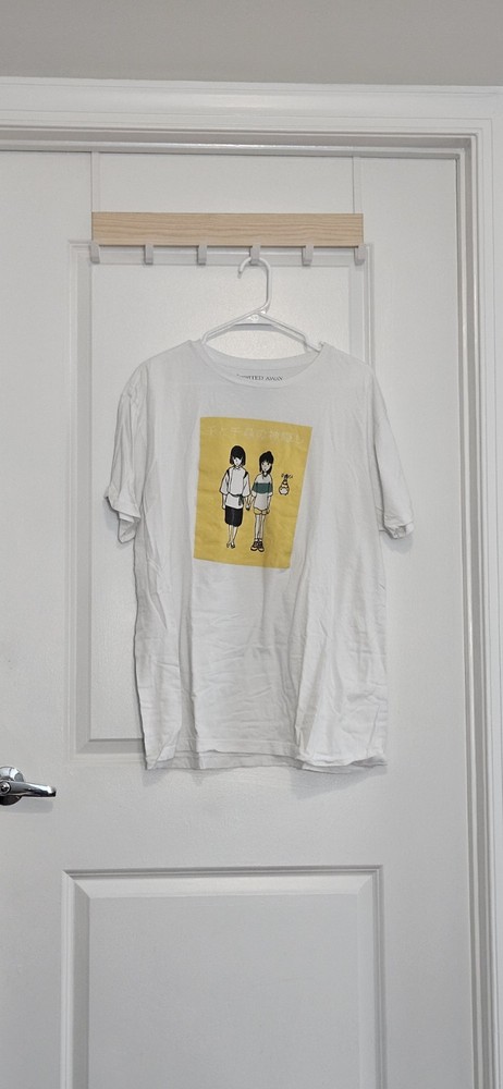 Spirited Away Studio Ghibli Tshirt White 2XL Cotton