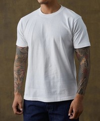Bronson Non Stock Tubular T-Shirt -S💯% cotton LOT OF 3 Beige, Grey & White