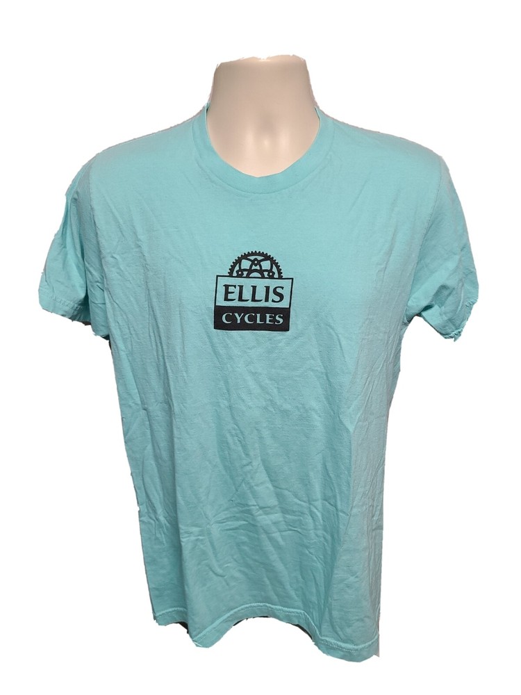 Ellis Cycles Strada Fango Adult Medium Cyan TShirt
