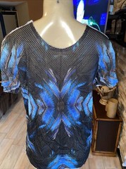 RARE Sons of Heroes DAMAGED GOODS GRAPHIC MESH JERSEY GOTHIC MED NWOTS 2bc