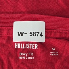 Hollister Men Shirt MEDIUM Red Graphic Hellcat SRT Boxy Fit Tee Logo NWT