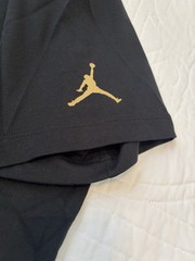 Nike Air Jordan Shirt MJ All Over Print Black Large Short Sleeve New With Tag