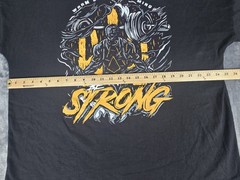 New Mens Warm Body Cold Mind Weight Lifting T Shirt Size XL Black