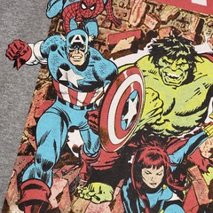 MARVEL COMICS Shirt Mens Golden Age Advengers Small Gray Hulk Capt America NWT