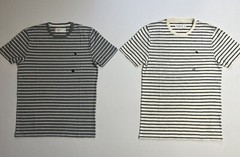 Abercrombie & Fitch Men’s Striped Crew Neck A&F Logo T-Shirt Tee XS S M L XL XXL