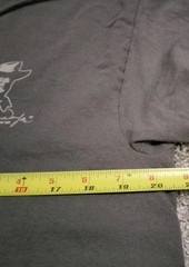 John Wayne T Shirt Men Large Gray “Gun Control… Steady Hand” Western Cowboy