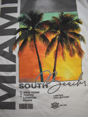Fashion Nova Mens Miami South Beach Live White Shirt New S-3XL