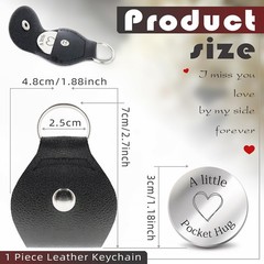 Memorial Sympathy Keychain, Stainless Steel Token, Pocket Clip, In My Heart, …