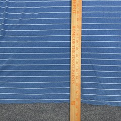 Peter Millar Mens XXL Blue White Striped Cotton Short Sleeve Pocket T-Shirt