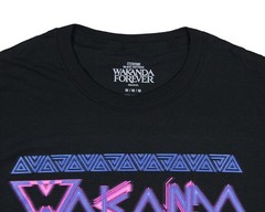 Black Panther Wakanda Forever Men’s Neon Logo T-Shirt