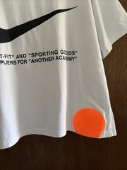 nike lab x off white mercurial NRG X Tee Mon Amour T-shirt White Sz L Boxy