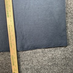Mugsy Cashtech Henley Shirt Mens Large Blue Stripped Modal Cashmere Stretch Soft