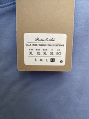 NEW Porter & Ash Men’s XL Light Blue Crew Neck T-Shirt Comfort Fit NWT