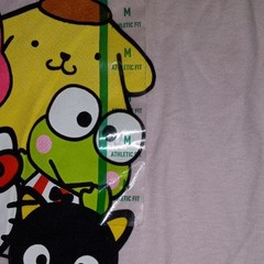 Sanrio Hello Kitty and Friends Men’s Pink Graphic Crew Neck Tee Shirt M