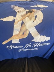 Represent Clo Men’s T-Shirt XL Storms in Heaven Black Designer Tee Streetwear