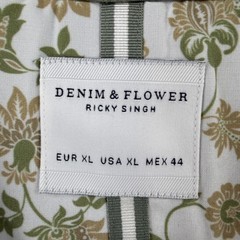 Denim & Flower Shirt Mens XL Green Tri-Blend Knit Crew Neck T-Shirt NWT