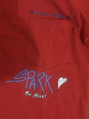 Chrome Hearts Spark The Heart Lipstick Graphic Logo Crew Neck T-Shirt Red L