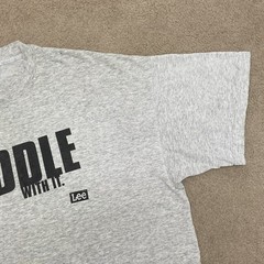 90s Lee Jeans T Shirt XL Don’t Fiddle With It Union Made Sanforized Vintage USA