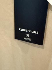 Kenneth Cole Small Moab Active Tech T-Shirt Tan Stretch $49