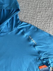 Habit Hooded Shirt Men’s 2XL Blue Hooded Performance Wicking UPF Stretch *Flaw