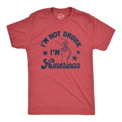 Mens Im Not Im American T Shirt Funny Sarcastic Fourth Of July Party