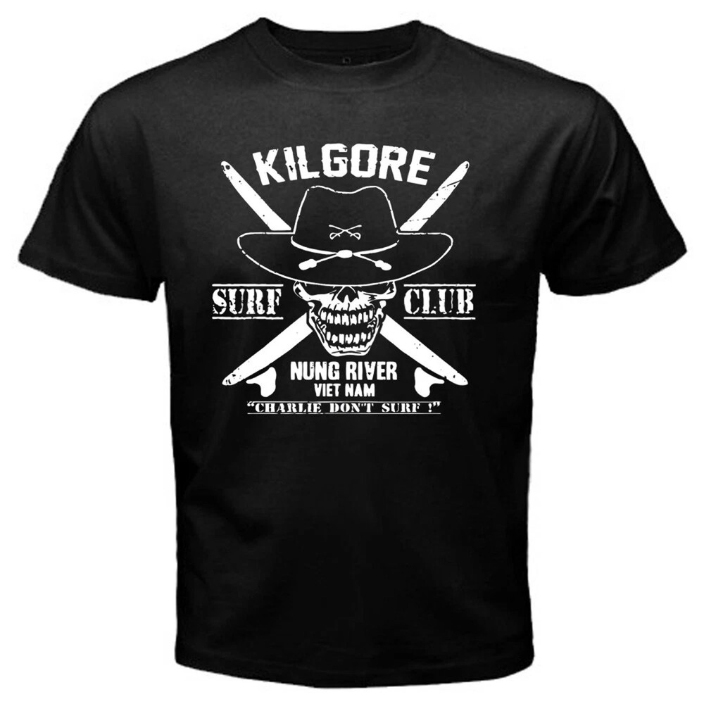 Kilgore Surf Club Apocalypse Now Movie Mens Black Graphic Tee