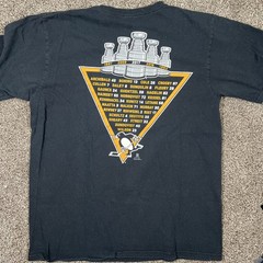 Pittsburgh Penguins NHL 2017 Stanley Cup Reebok T Shirt Men’s Black Large