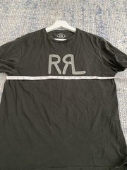 Double RL Men’s T Shirt Logo Size M Cotton Comfortable Casual