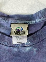 The Doors Jim Morrison Tie Dye T-Shirt Purple Blue Size L Liquid Blue
