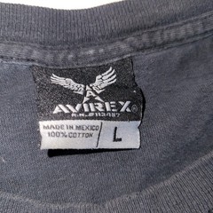 Vintage Y2K Avirex Fighter Pilot T-Shirt Men Size XL Black