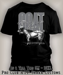 Mens GOAT Greatest Sneaker Tee Shirt to Match J6 Reverse Oreo Pro Club Shaka RTP