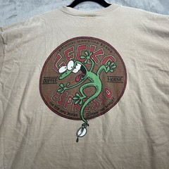 Vintage 90s Crazy Shirts Men 2XL Hawaii Gecko Espresso Graphic Single Stitch USA