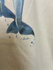 Vintage 90s Natural Wonders Leaping Dolphins White Adult L 100% Cotton Shirt USA