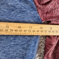 Indigo Star Shirt Mens Small Blue Red Long Sleeve Raglan Burnout Jersey Tee *NWT