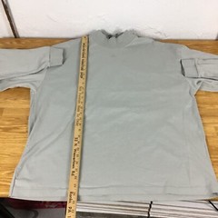 Adidas Basketball Mens Large Gray Mock Neck Long Sleeve Graphic T-Shirt L