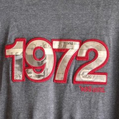 Ecko Unltd. Vintage Long Sleeve Gray And Red Shirt T-shirt Mens XXL 1972 Cotton