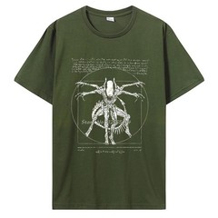 2019 Brand Tshirt Homme Tees Cool Stuff For Teenagers Da Vinci Alien T Shirt