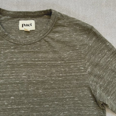 Pact Shirt Mens M Green 100% Organic Cotton Crewneck T-Shirt Tee Basic Essential