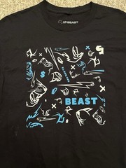 Mr. Beast Signed Black Shirt 24HR Livestream Autographed Graphic Mens L Smiley