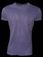 Armani Jeans mens designer t shirt purple excellent condition slim size M