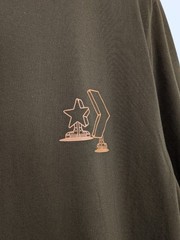 Converse Holiday Skate Tee Graphic Print Short Sleeve T-shirt Medium Khaki