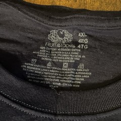 Fruit of the Loom Men’s Tee Shirt Short Sleeve 100% Cotton 4XL – NWT – Lot of 6
