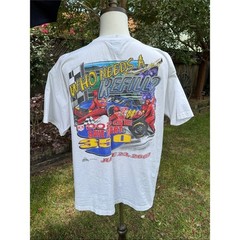 Vintage Nascar 2002 Graphic Tee T-Shirt Dodge Save Mart 350 Men’s 2XL *Flaw*