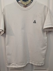Nike ACG Shirt Mens Med White Outdoor All Conditions Gear Tee T Shirt See Photo