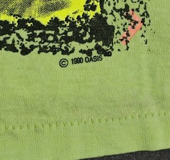 Vintage 1990 Body Ragz Volleyball Tank Top Neon Green Sz Med Oasis Zoo Crew Rare