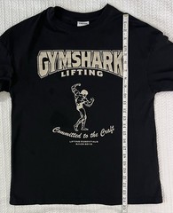 Gymshark Ironworks Oversized Shirt Mens LIFTING Black Small 18” X 25”