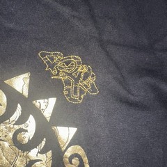 Vtg Y2K Brooklyn Xpress Shirt Mens XL Oversize Embroidered Foil Aztec Express