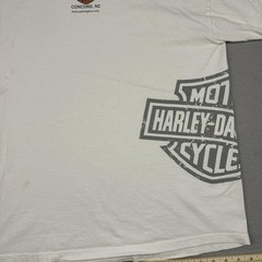 Harley Davidson Speedway Shirt Mens Large White Pat Rogers Concord NC Logo